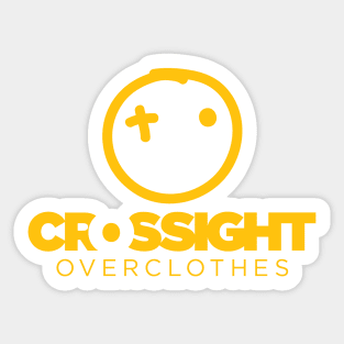 Crossight Overclothes Logo - Yellow Orange Sticker